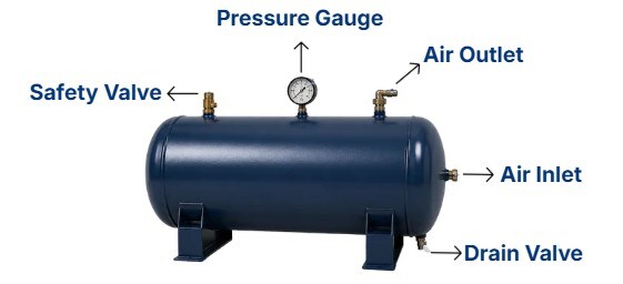 horizontal air tank